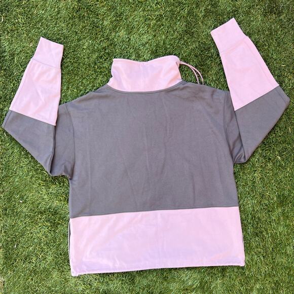 Athleta Hermosa Mock Neck Sweatshirt Cinch String Oversized Snowboard Style XS - Picture 8 of 11